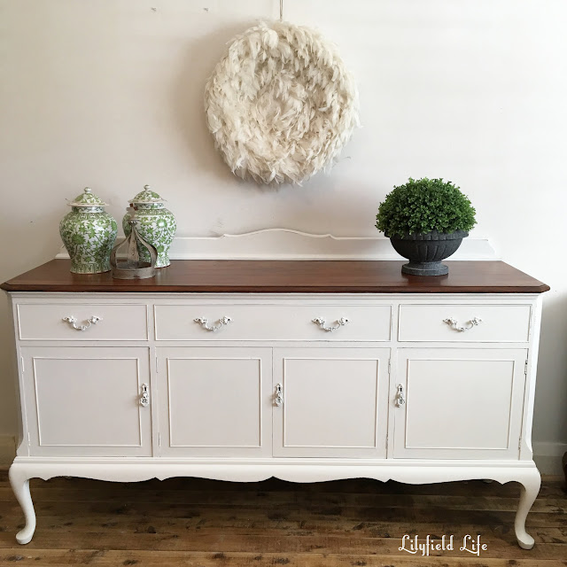 Lilyfield Life French Provincial Sideboard White and Timber