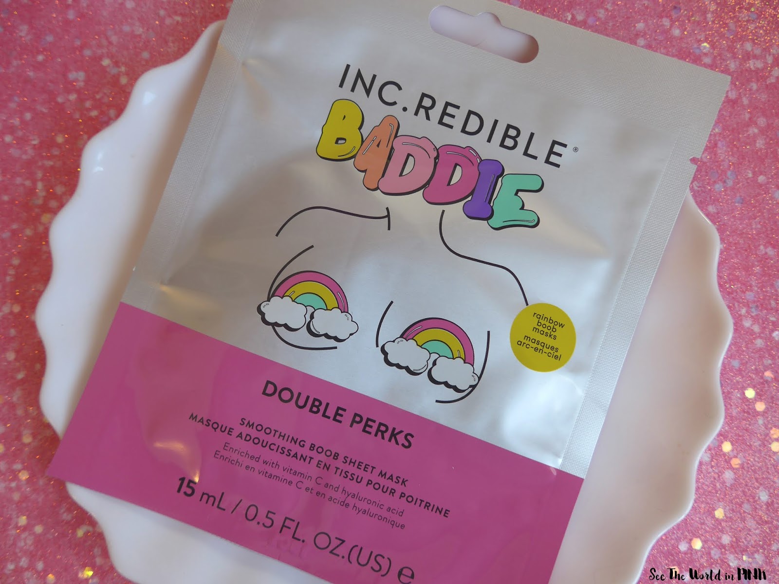 Skincare Sunday - Inc.redible Baddie Double Perks Rainbow Sheet Boob Mask