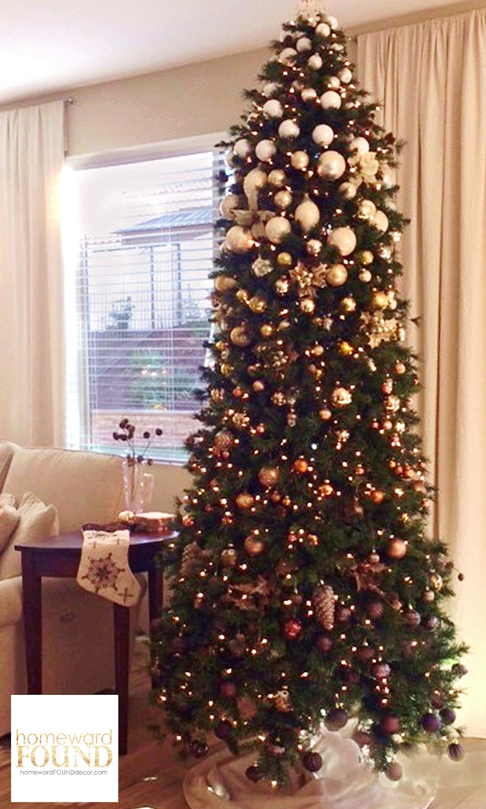 Rose gold ombre christmas tree Clearance
