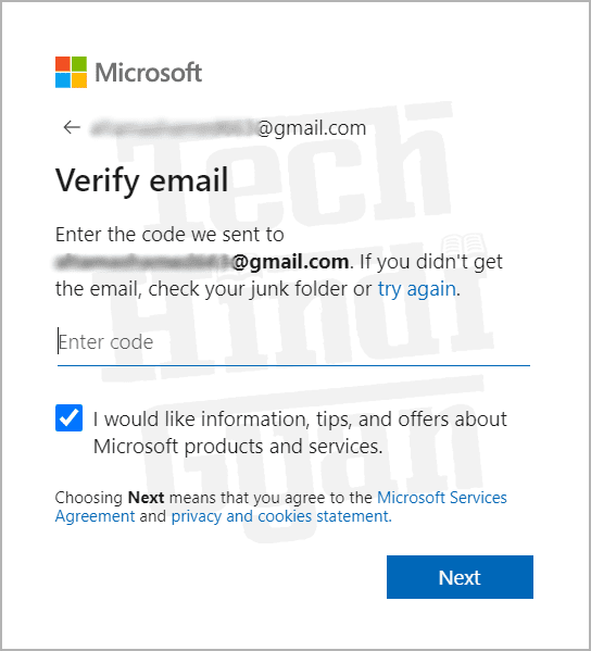 how to create a microsoft account