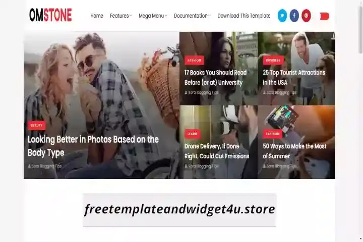 Omstone Blogger Template Free Download Omstone Blogger Template Free Download