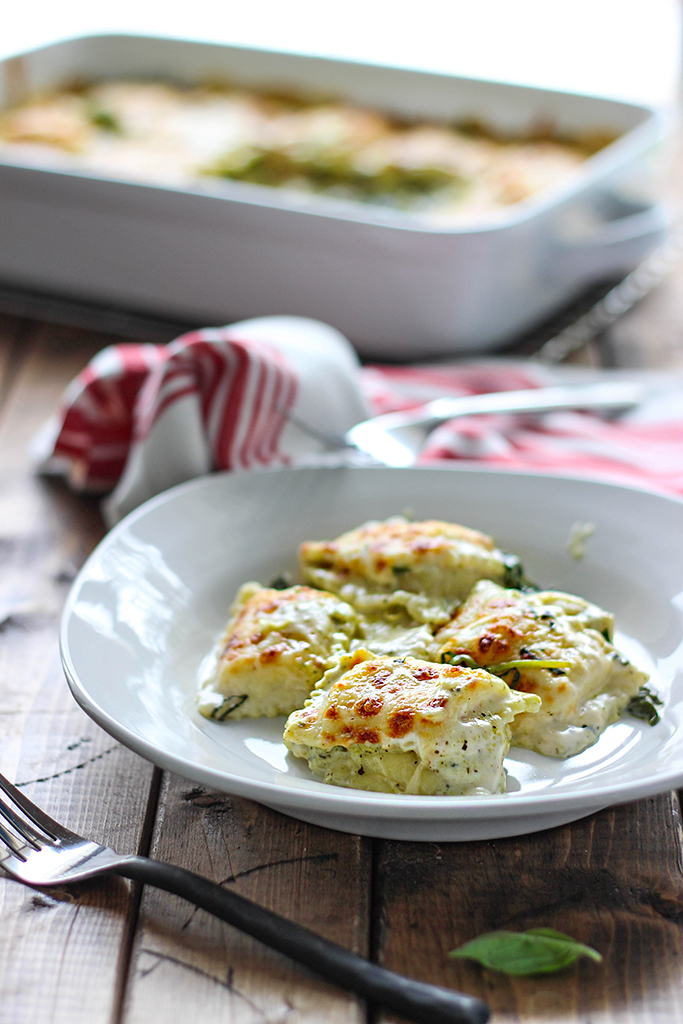 Spinach and Artichoke Ravioli Bake