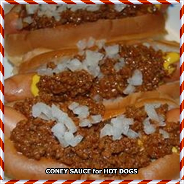 CONEY SAUCE for HOT DOGS Simple Recipes