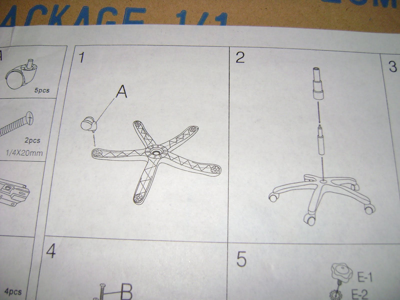 Journey To Life: Task of the Day - Office Chair Assembly