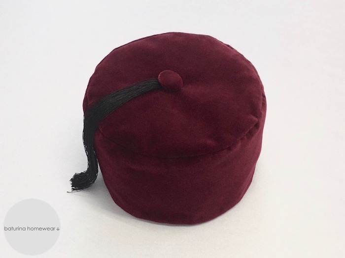 Men's English Velvet Smoking Caps and Robes