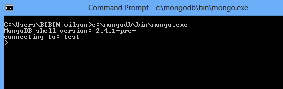 mongoDB windows