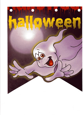 img006 - Bandeirinhas de Halloween para Enfeitar a Sala