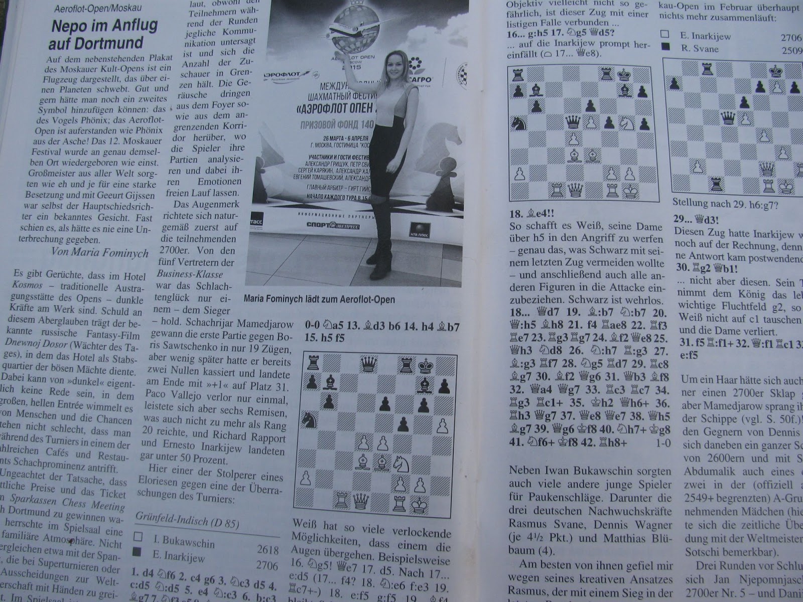 🍒Chess2018 AeroflotOpen/Moskau 2015 Erinnerungen