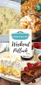 Weekend Potluck featured recipes include Chocolate Gooey Butter Cake, Southern Vidalia Onion Casserole, Hawaiian Pineapple Coconut Fluff, Coconut Cream Pie Bars, and so much more. 