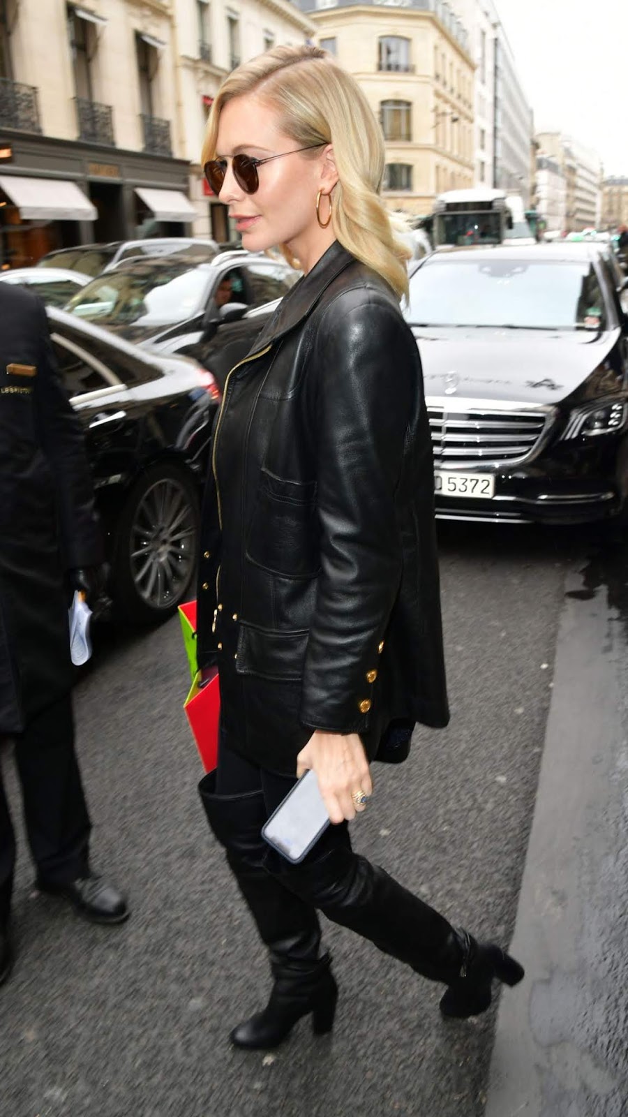 Poppy Delevingne Clicked Outside of The Bristol Hotel in Paris March