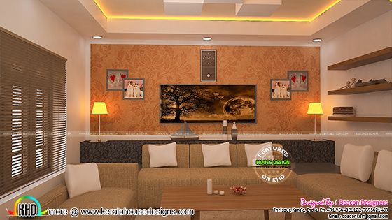 Living room interior, Thrissur