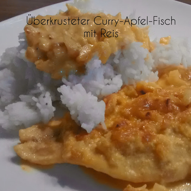 [Food] Überkrusteter Curry-Apfel-Fisch mit Reis