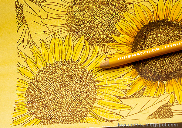 Kimmy Rose - Colored pencil Sunflower