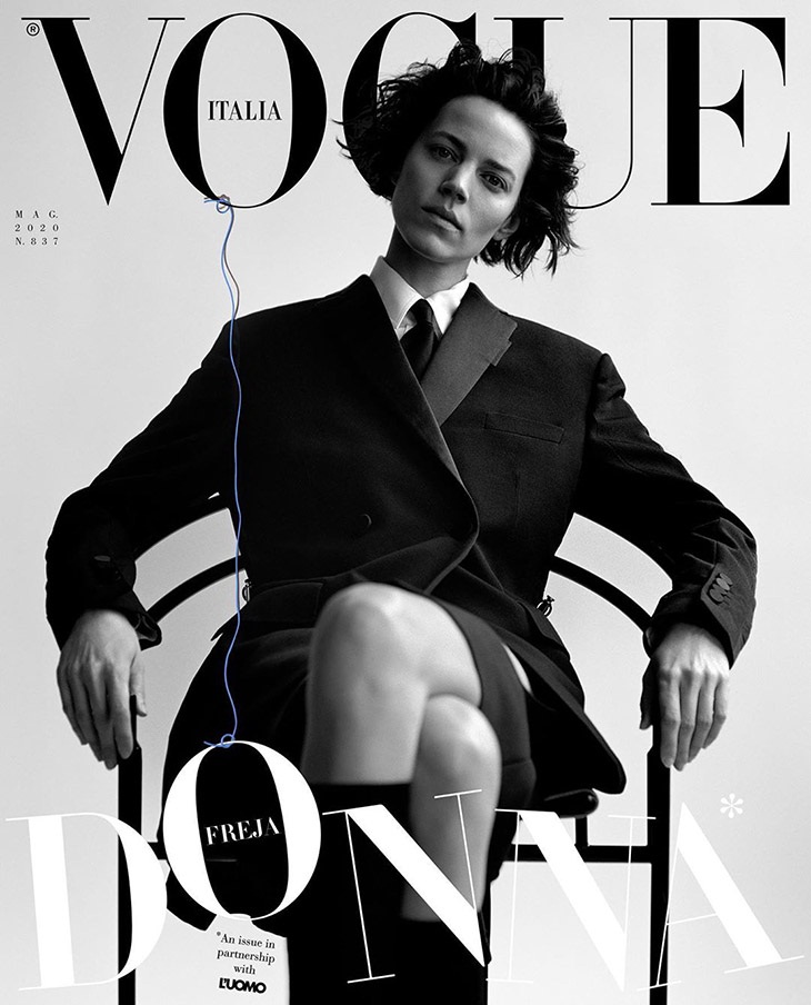 Hily Designs: Freja Beha Erichsen es portada de la revista Vogue Italia