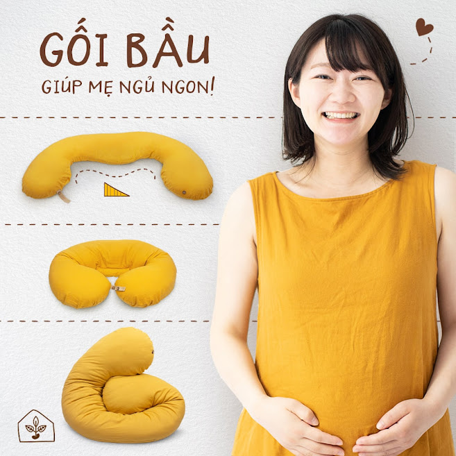 [A159] Những lưu ý giúp mẹ chọn gối bầu cho giấc ngủ tthoải mái , êm ái , đánh bay stress thai kỳ