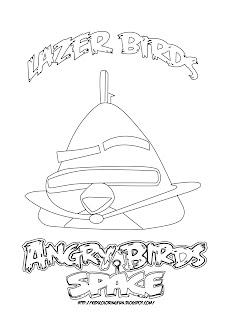Lazer Birds Coloring pages