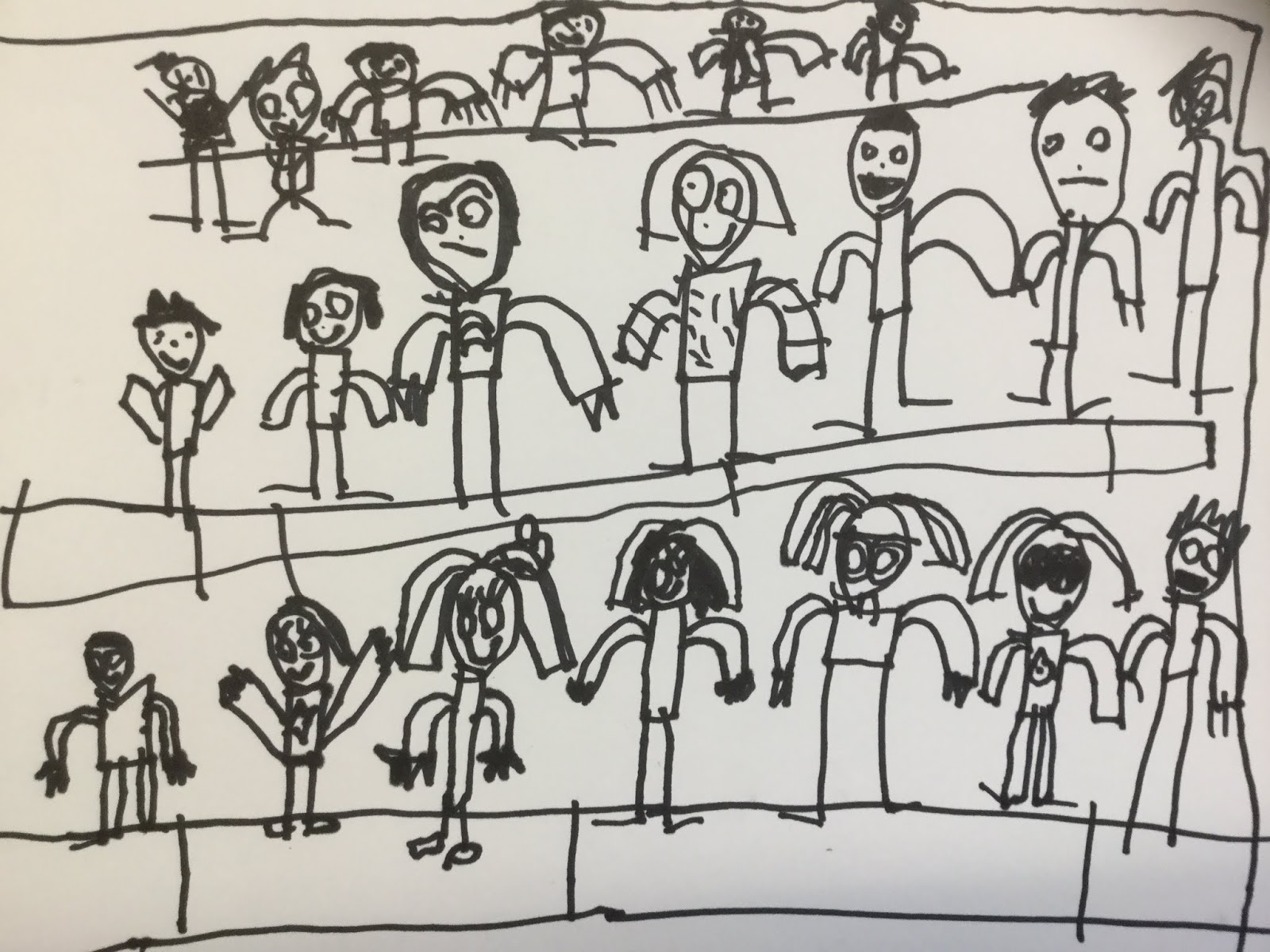 Grade 1 Pittman/Fraser Blog: Class Picture Sketching