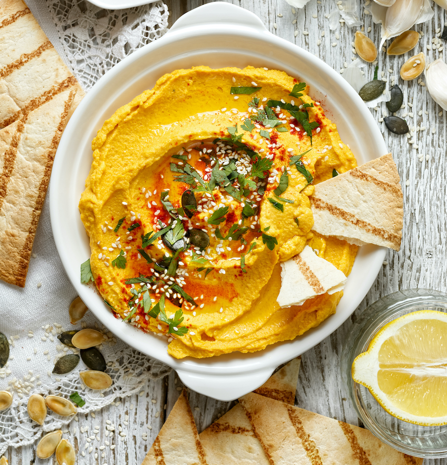 Hummus de calabaza asada