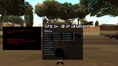 GTA San Andreas Cheat Menu Pack For Pc Latest Version