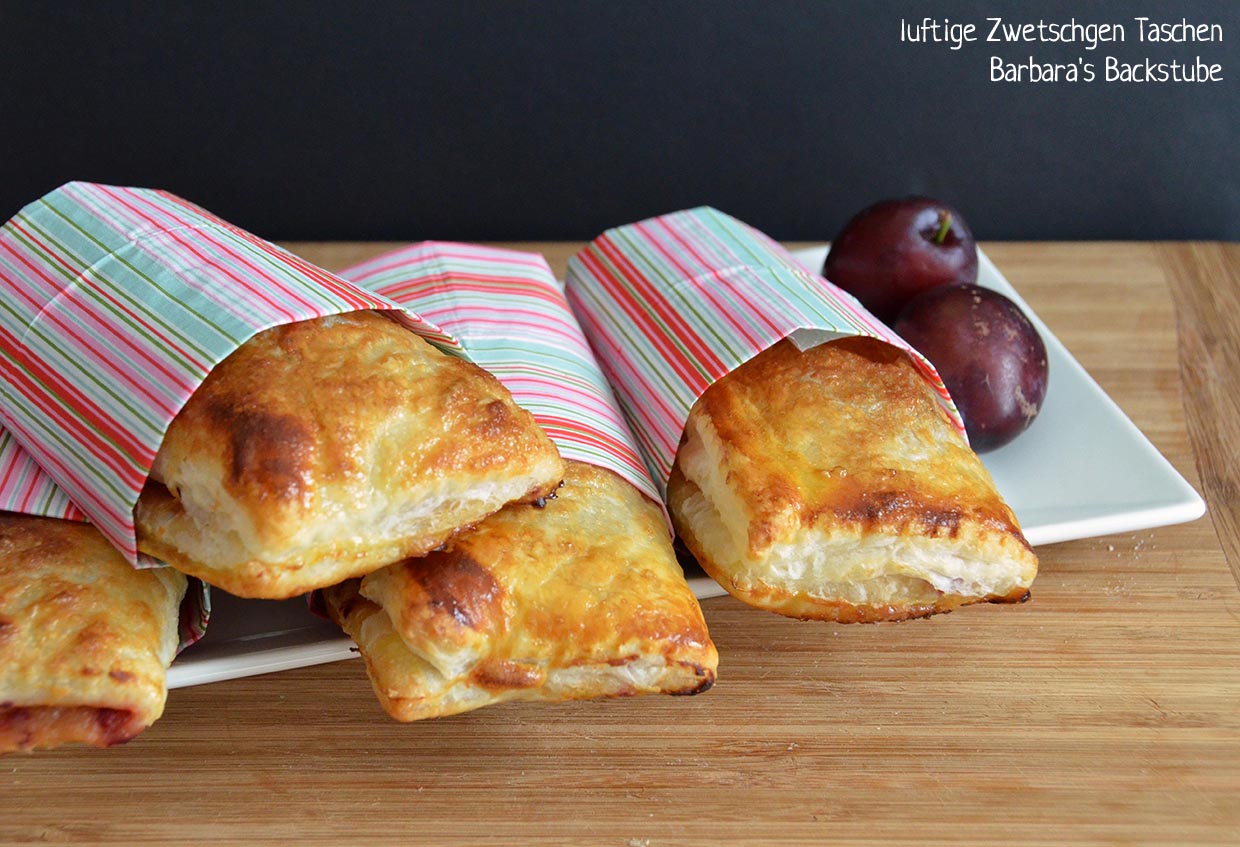 Barbara's Backstube: Zwetschgen Taschen Barbara's Backstube: Zwetschgen Taschen