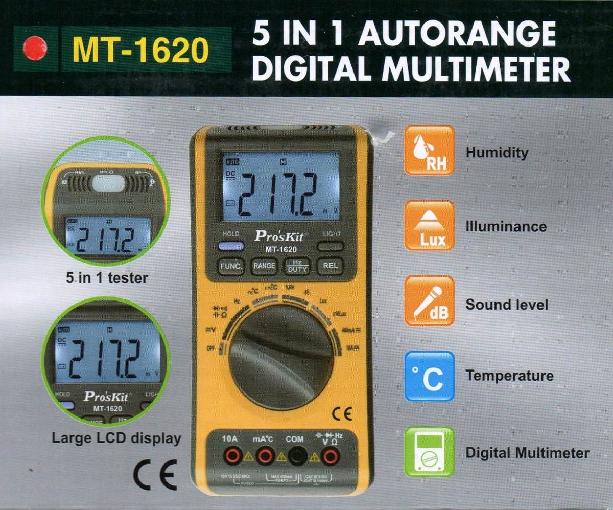 Multimetro Digital autorange 5 en 1 VA19