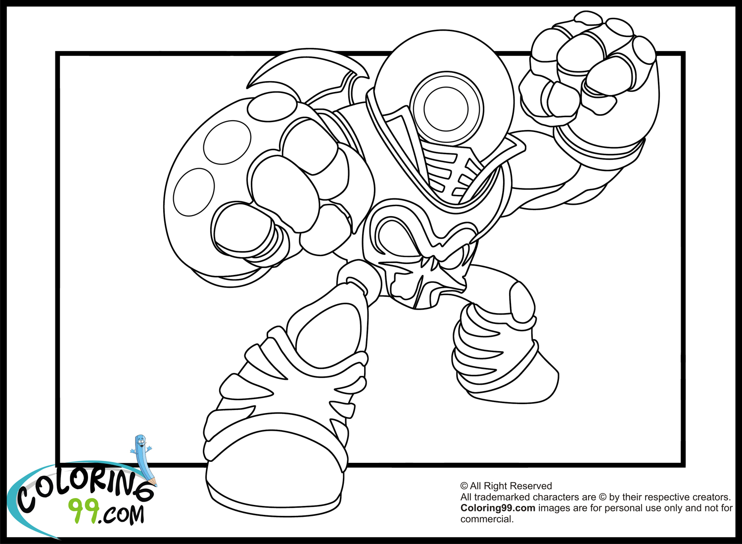 Skylanders Giants Coloring Pages Minister Coloring