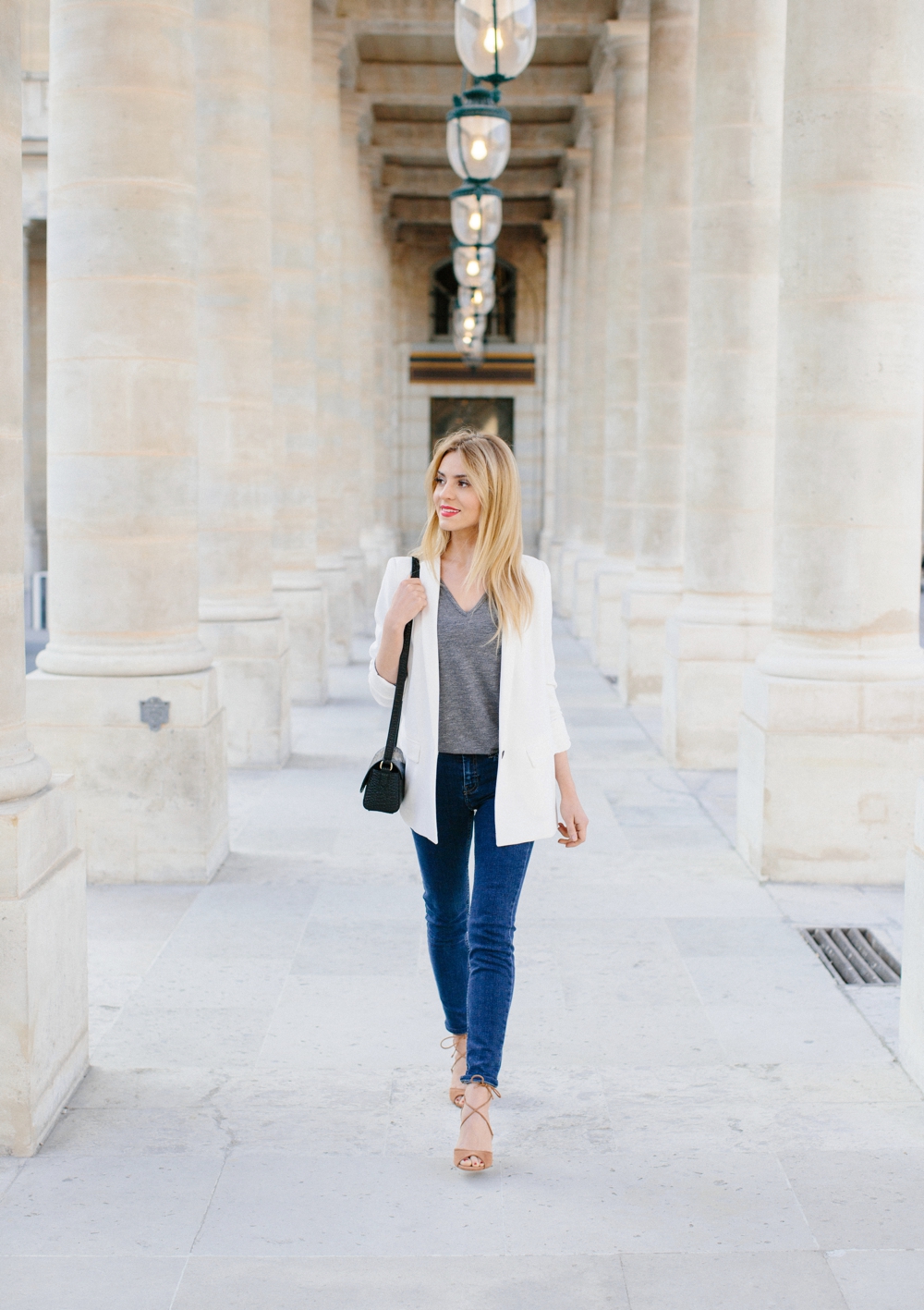 OUTFIT DEL DÍA Classic blue jeans outfit, Look clasico con jeans azules