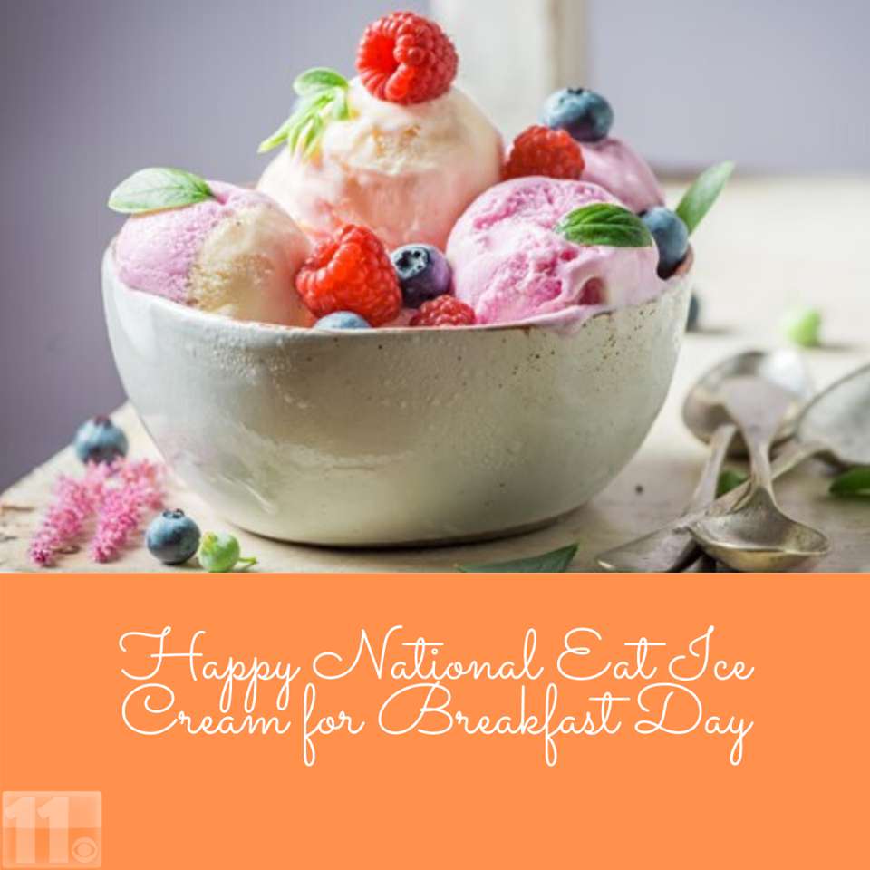 National Eat Ice Cream for Breakfast Day Wishes for Instagram