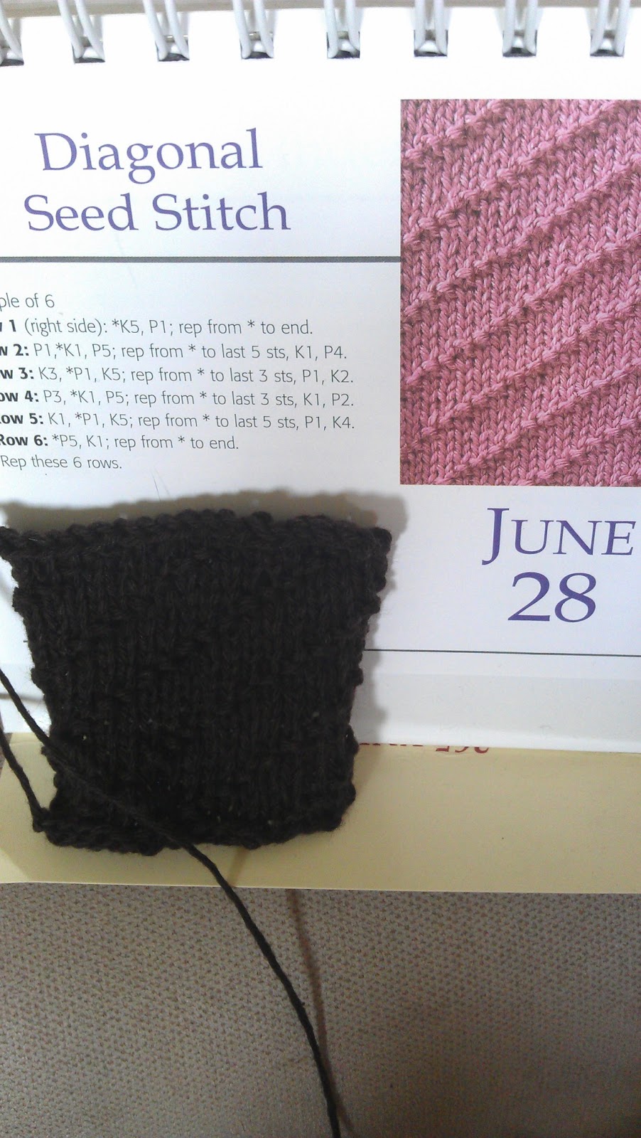 cigar mere og mere løbetur Knitting Diaries: Fredag 28. juni - Diagonal Seed Stitch