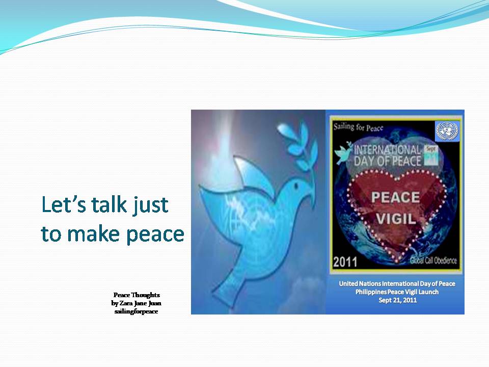 We need Inter-Cultural Dialogue for Peace