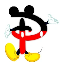 Original alfabeto inspirado en Mickey Mouse P.