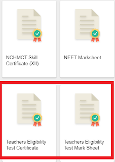 Select Teachers Eligibilty Test Certificate For Download Certificate