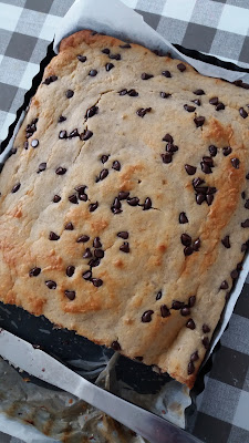 Un goûter facile à préparer.. Gâteau banane et pépites de chocolat