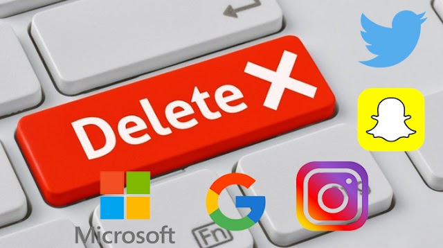شرح طريقة حذف حساب انستقرام والفيس بوك وتويتر وسناب شات ومايكروسوفت نهائيًا