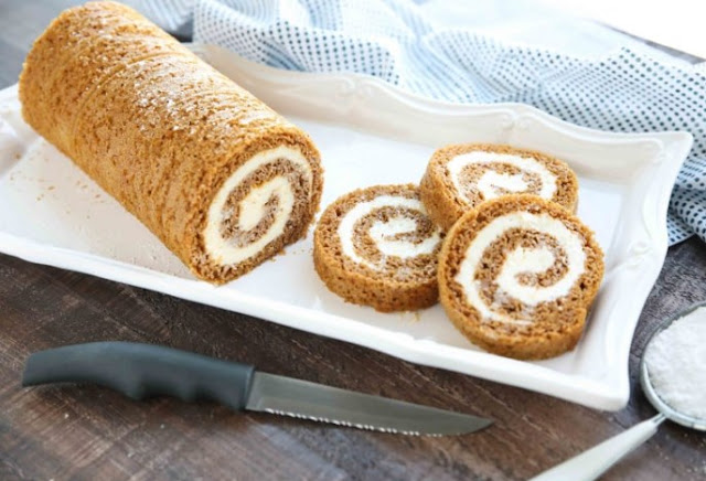 Classic Pumpkin Roll #desserts #cake