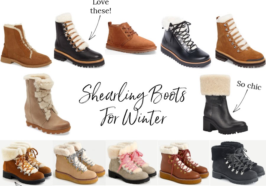 Shearling Boots for Winter - Shenandoah Sugar