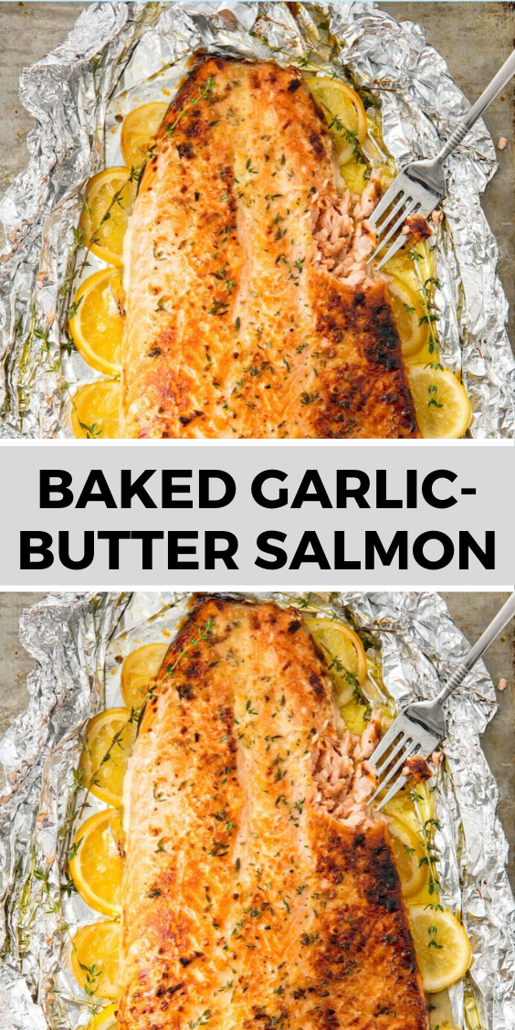 Baked Garlic-Butter Salmon - Food Today