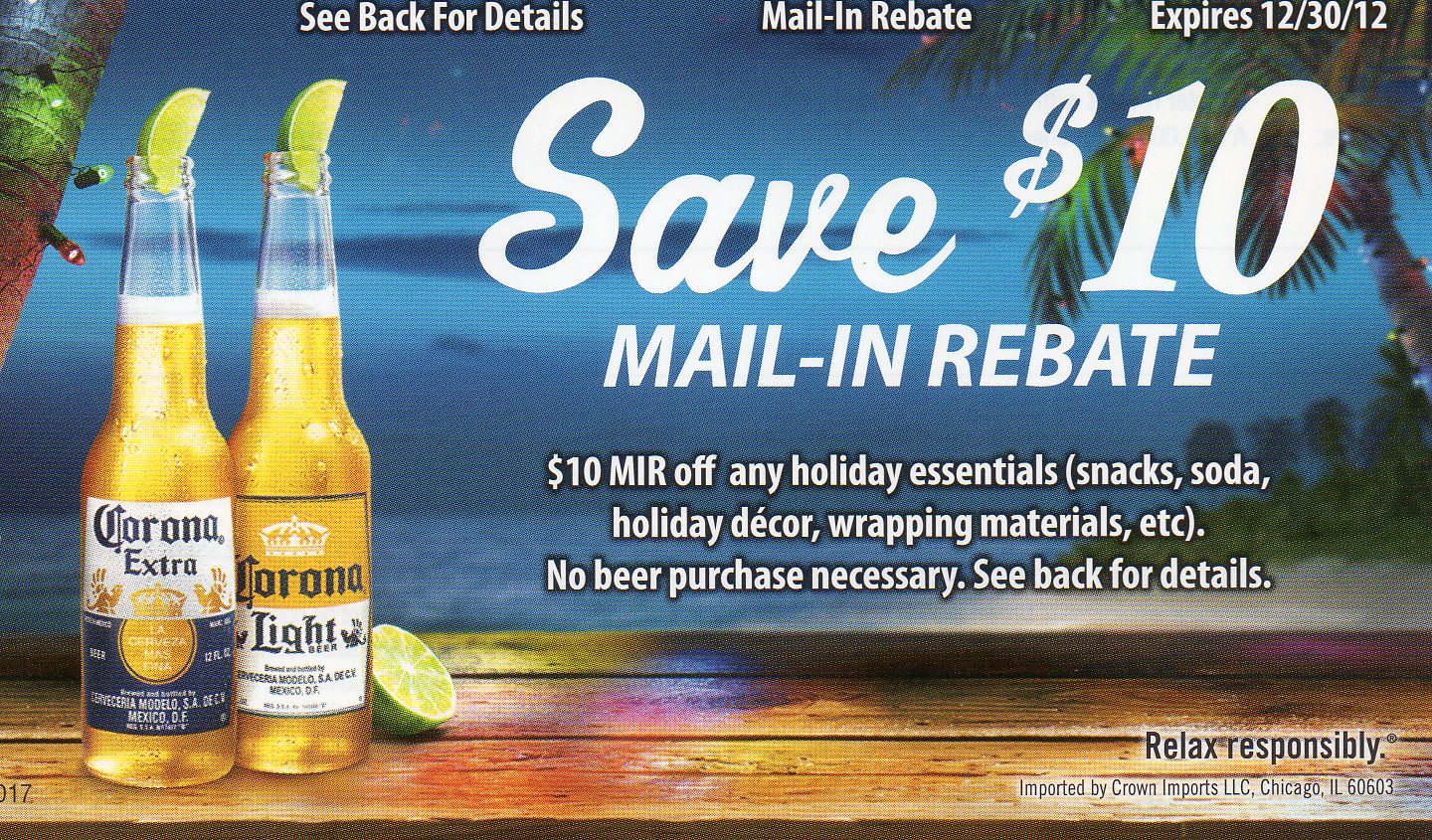 Coupon STL Corona Beer Rebate 10 On Holiday Essentials