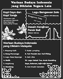Beberapa Kebudayaan Indonesia Diklaim Negara Lain Beberapa Kebudayaan Indonesia Diklaim Negara Lain