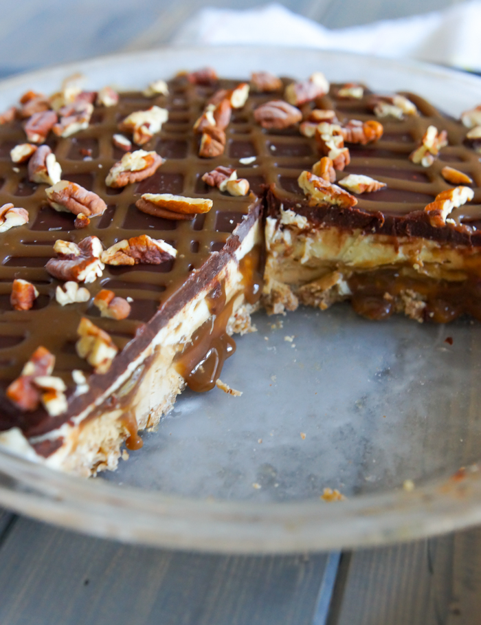 coffee turtle ice cream pie