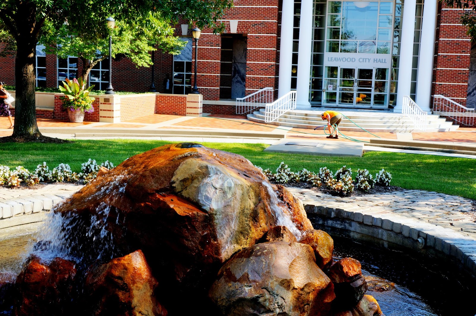 Kenn Jones Photography Leawood City Hall Fountain