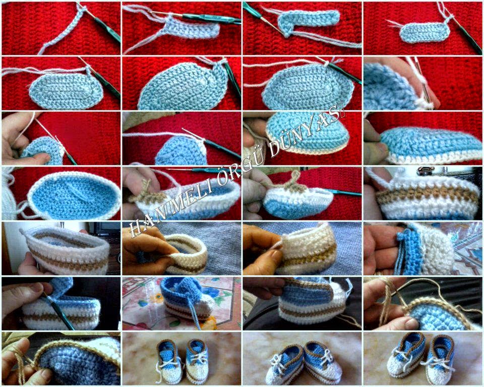 Zapatillas al crochet para bebe paso a paso Clearance