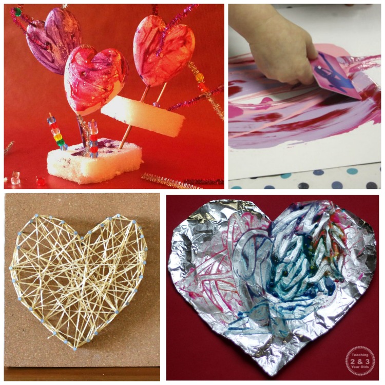 How to make a valentine's day fabric garland Valentine's Day Process Art Activities | What Can We Do With Paper And Glue