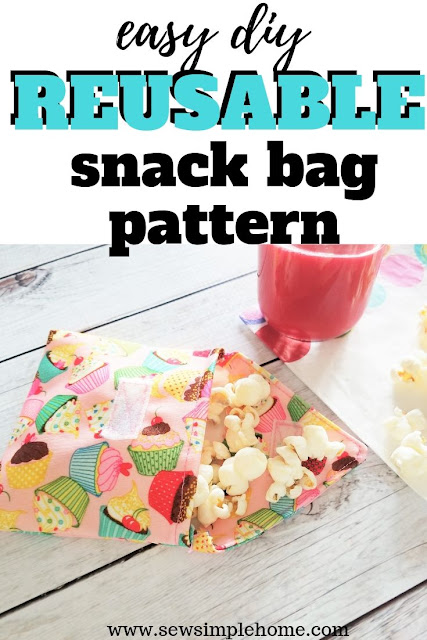 Save money this school year with this simple diy reusable snack bag pattern and photo tutorial.