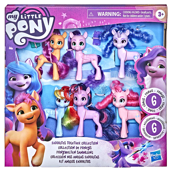  My Little Pony Toys Meet The Mane 6 Ponies Collection (  Exclusive) Doll Playset