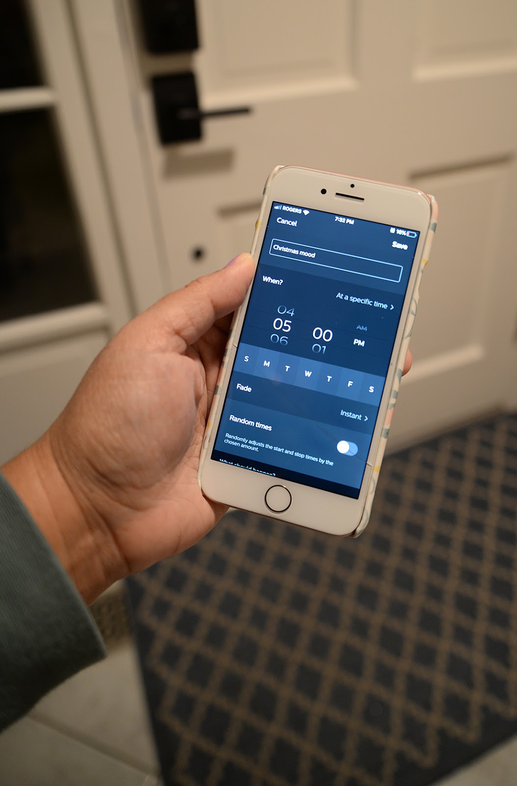 philips hue app, philips hue lights on routine timer