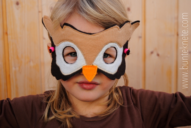 Eulenmaske selber machen | Bunte Knete von Frl. Päng | Bloglovin’