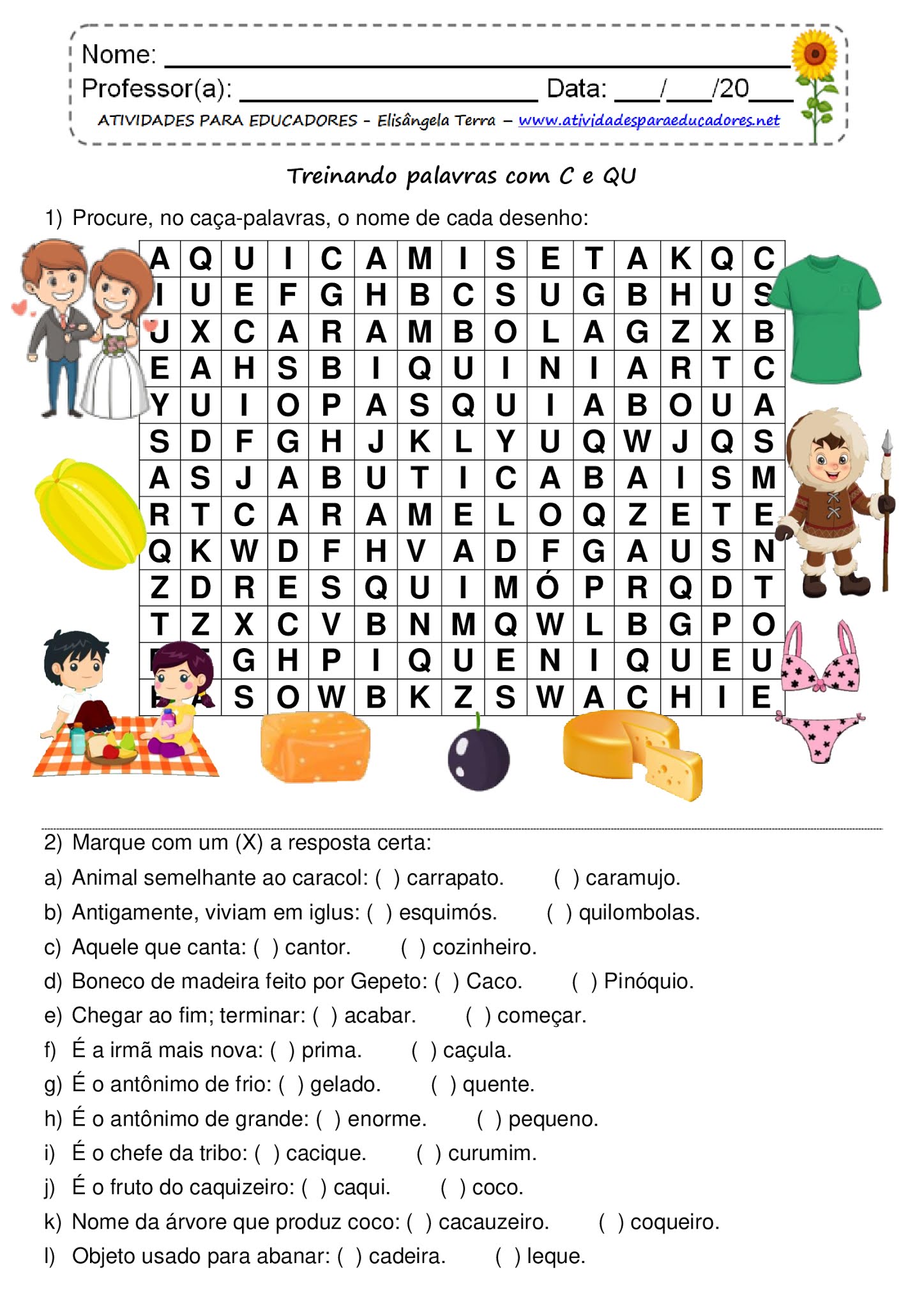 Atividade Com C Ou Qu LIBRAIN