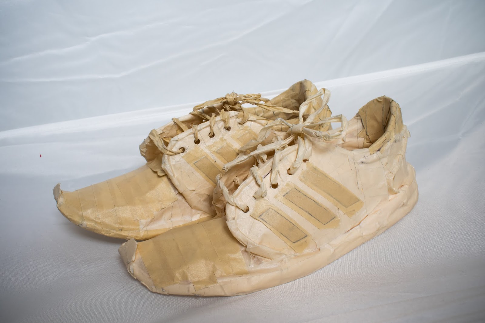 Masking Tape Shoes and Touch Project