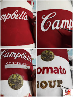 lechera pintada a mano